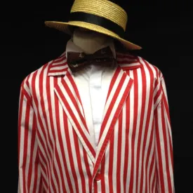 1920s Boater Man (Red & White) (HIRE ONLY)