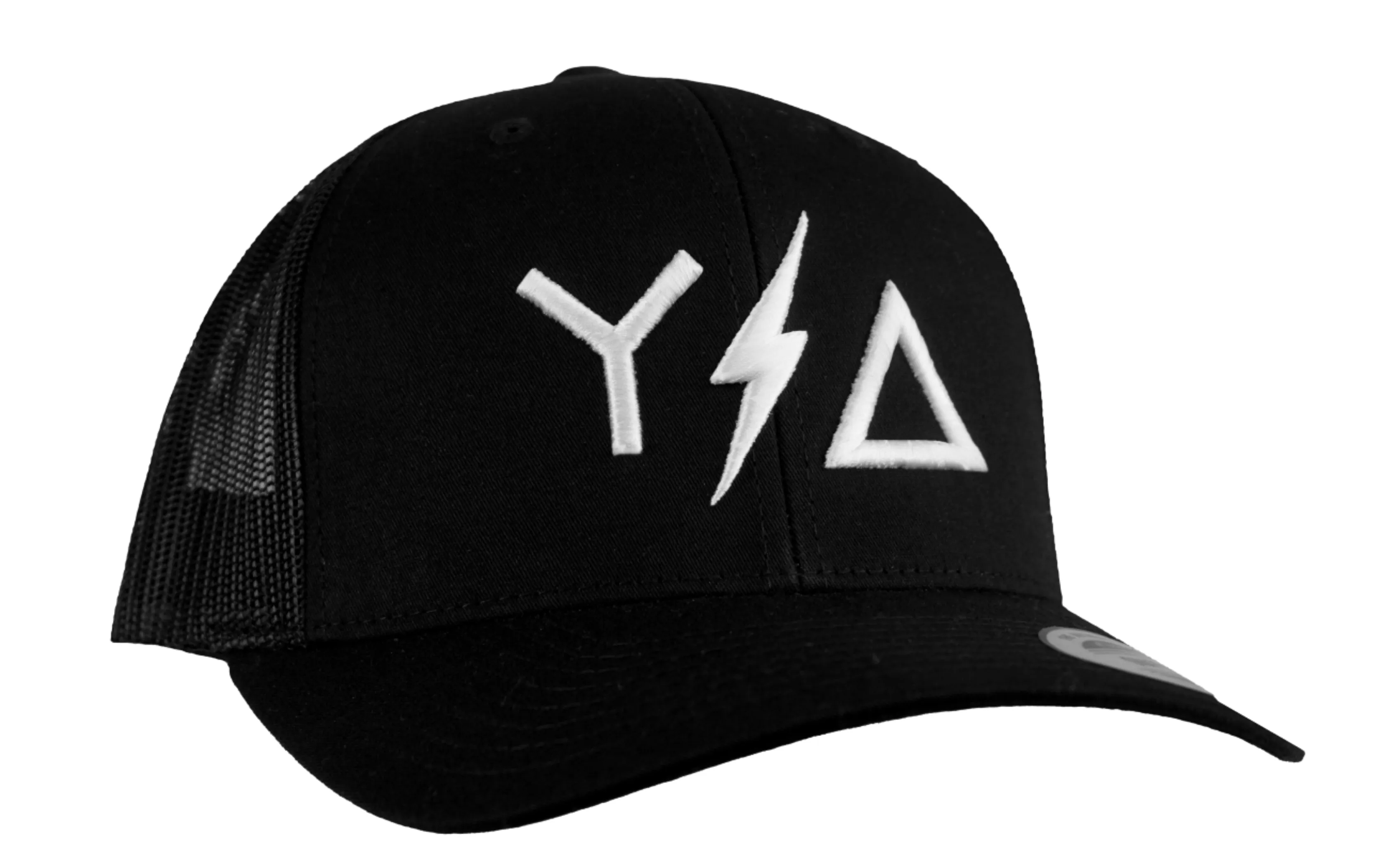 Black Trucker Snapback