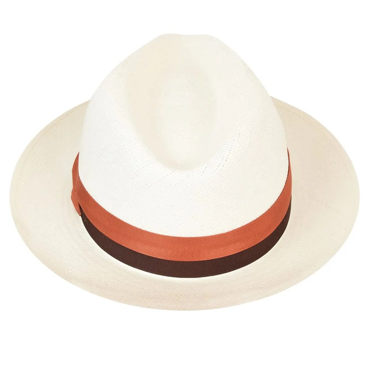 Breathable Classic Cuban Panama Fedora-Brown