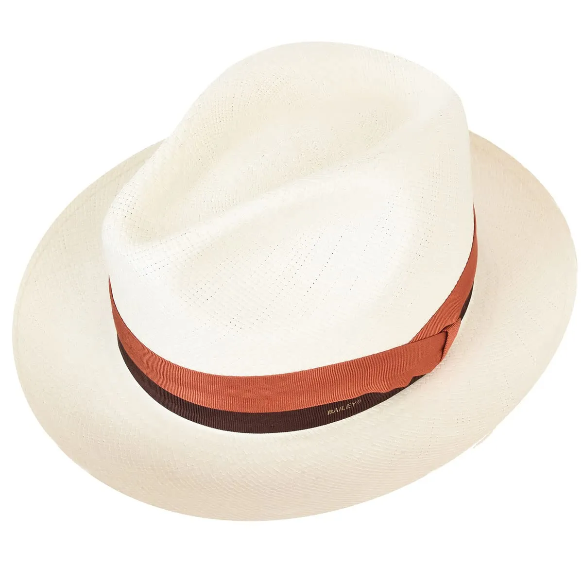 Breathable Classic Cuban Panama Fedora-Brown