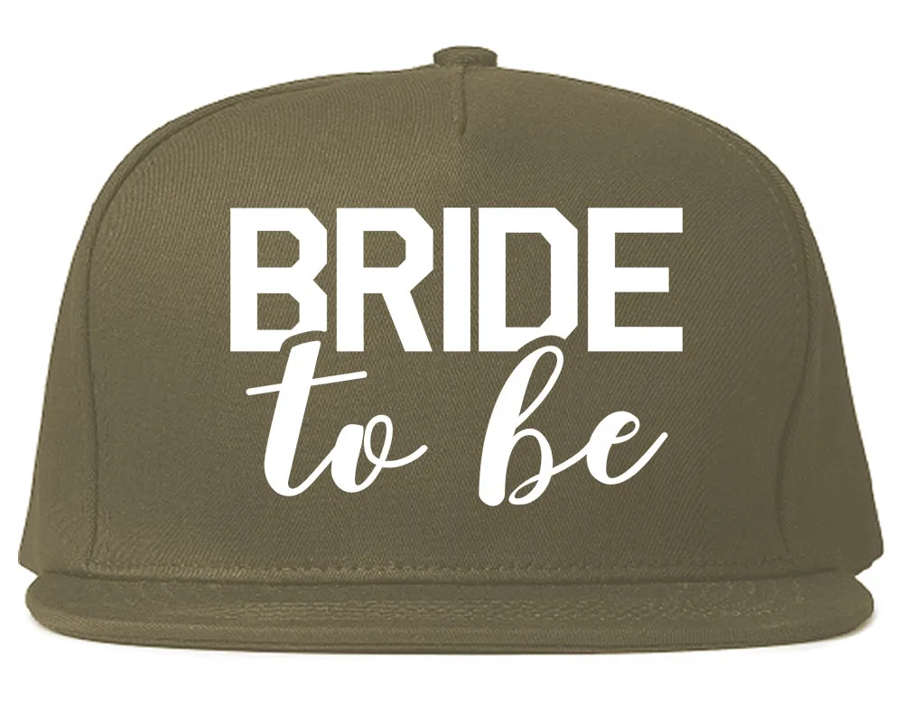 Bride To Be Mens Snapback Hat