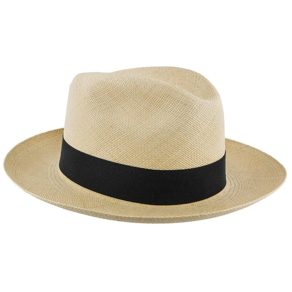 Center Dent - Stetson Panama Straw Fedora Hat - TSCDNTK