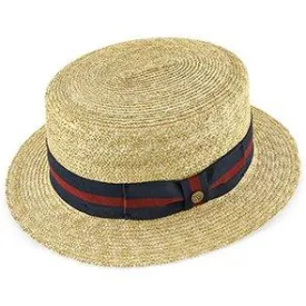 Classic - Walrus Hats Natural Straw Boater Hat - H7005