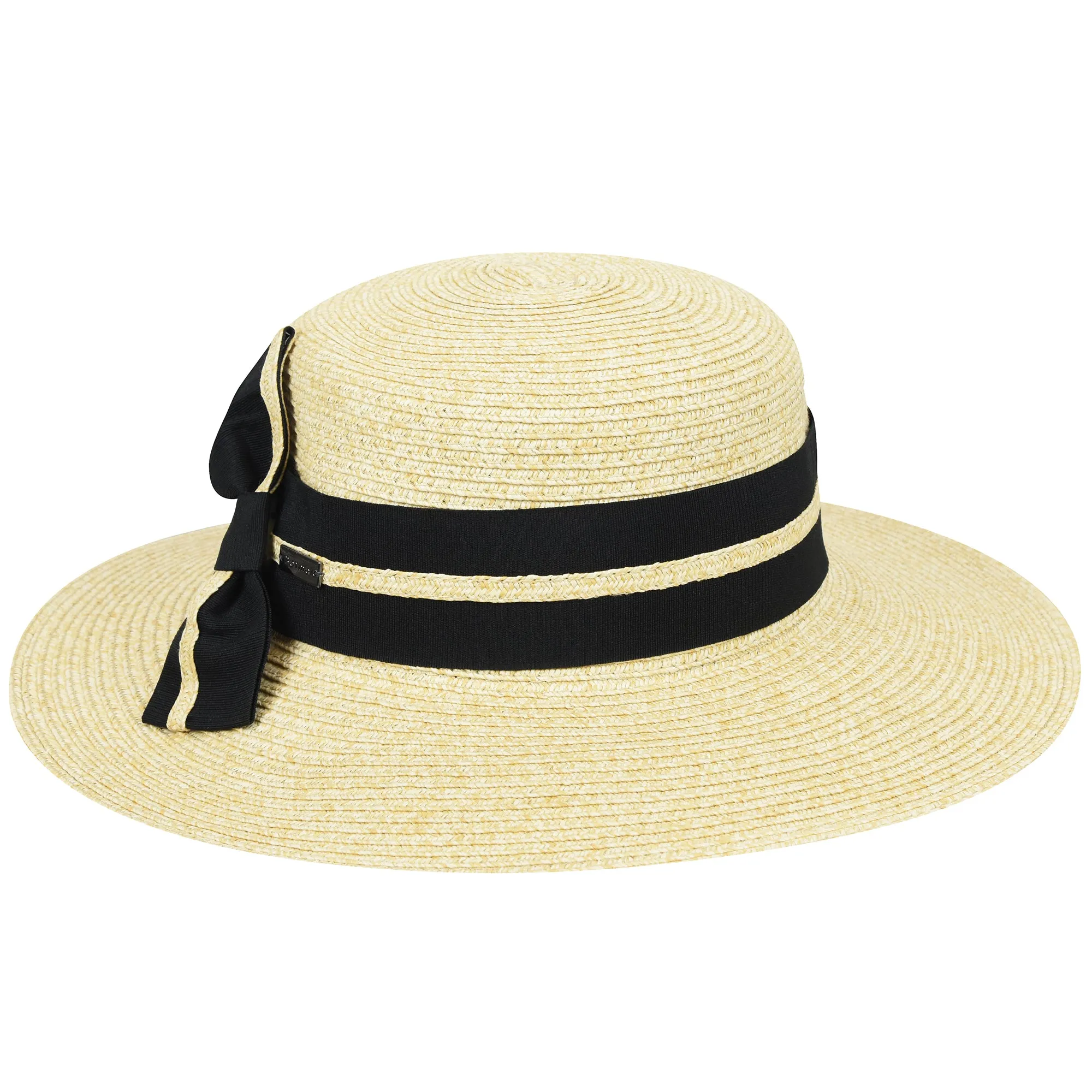 Claudia Side Bow - Betmar Straw Boater Hat