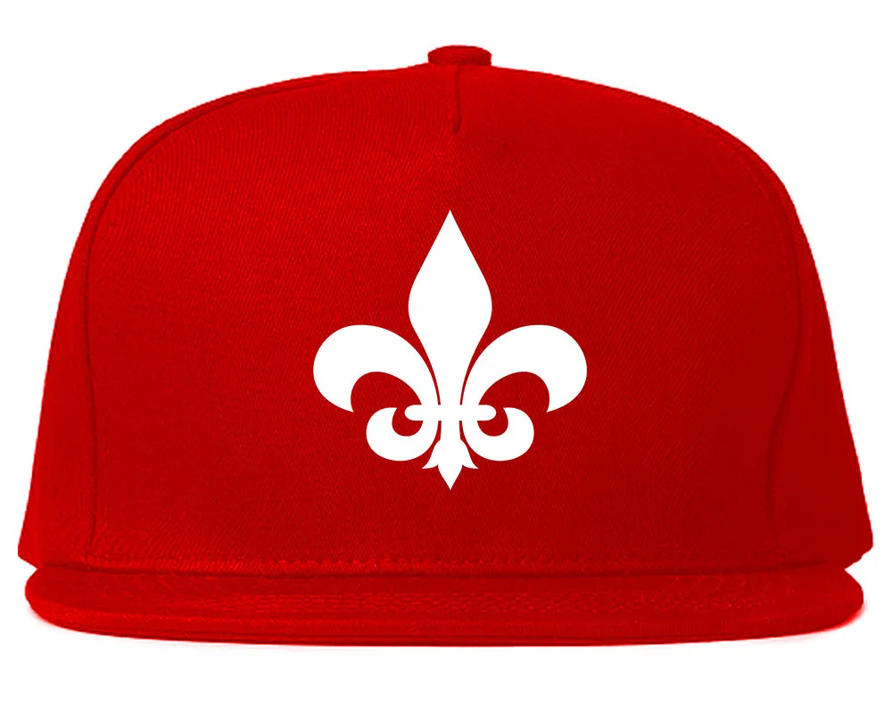 Fleur De Lis Chest Mens Snapback Hat