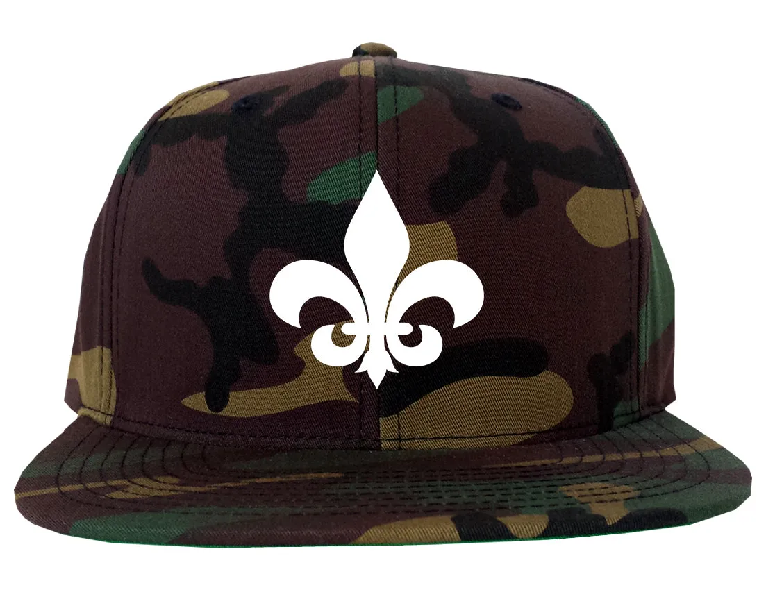 Fleur De Lis Chest Mens Snapback Hat