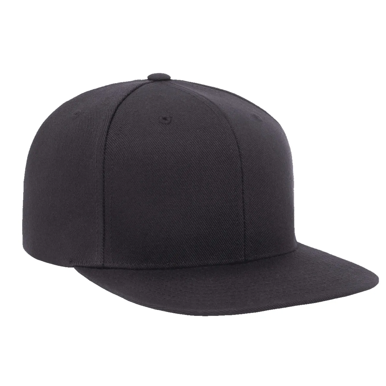 Flexfit Yupoong The Classic 6 Panel Snapback Custom Black