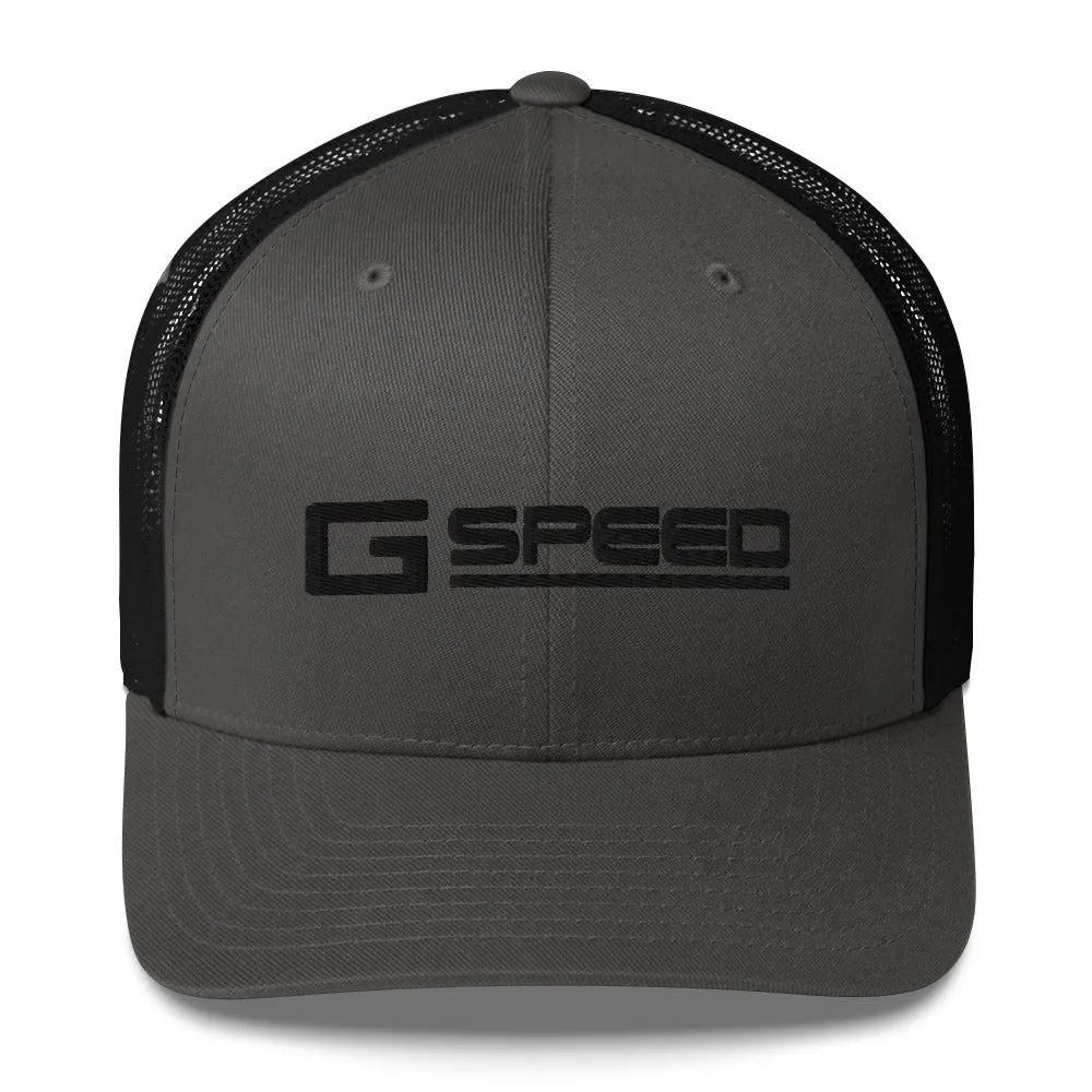 Gspeed Black Logo Mesh Hat