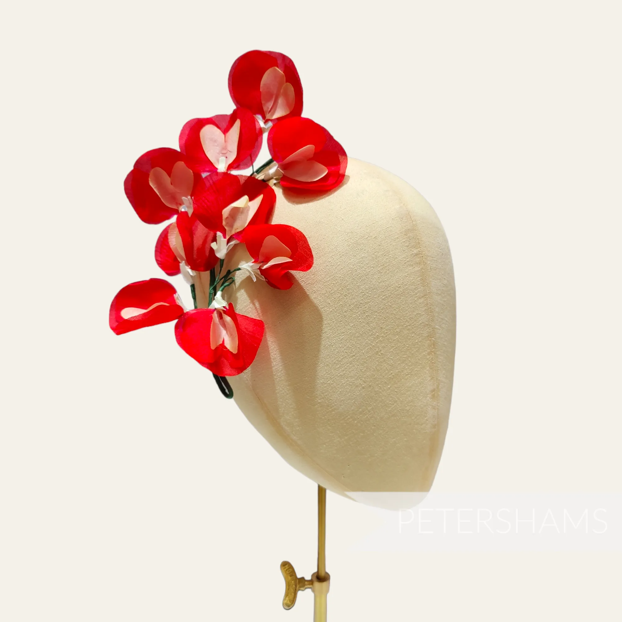 'Harlee' Vintage 1970s Sweet Pea Silk Flower Spray