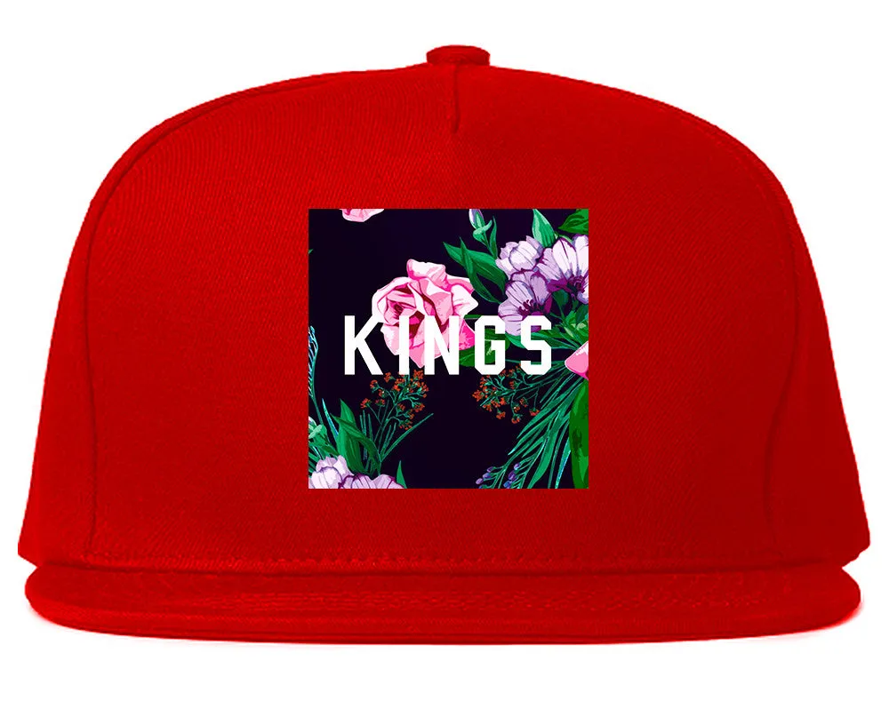 KINGS Floral Box Snapback Hat Cap