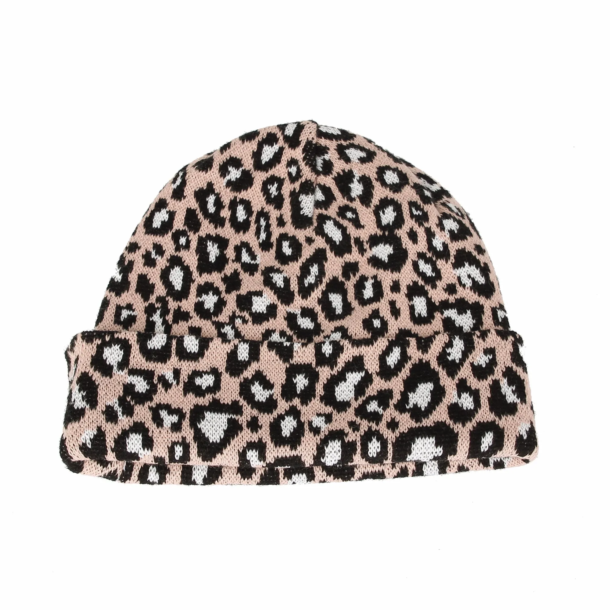 Knitted Beanie Hat Animal Leopard Pattern Watch Cap KR51083