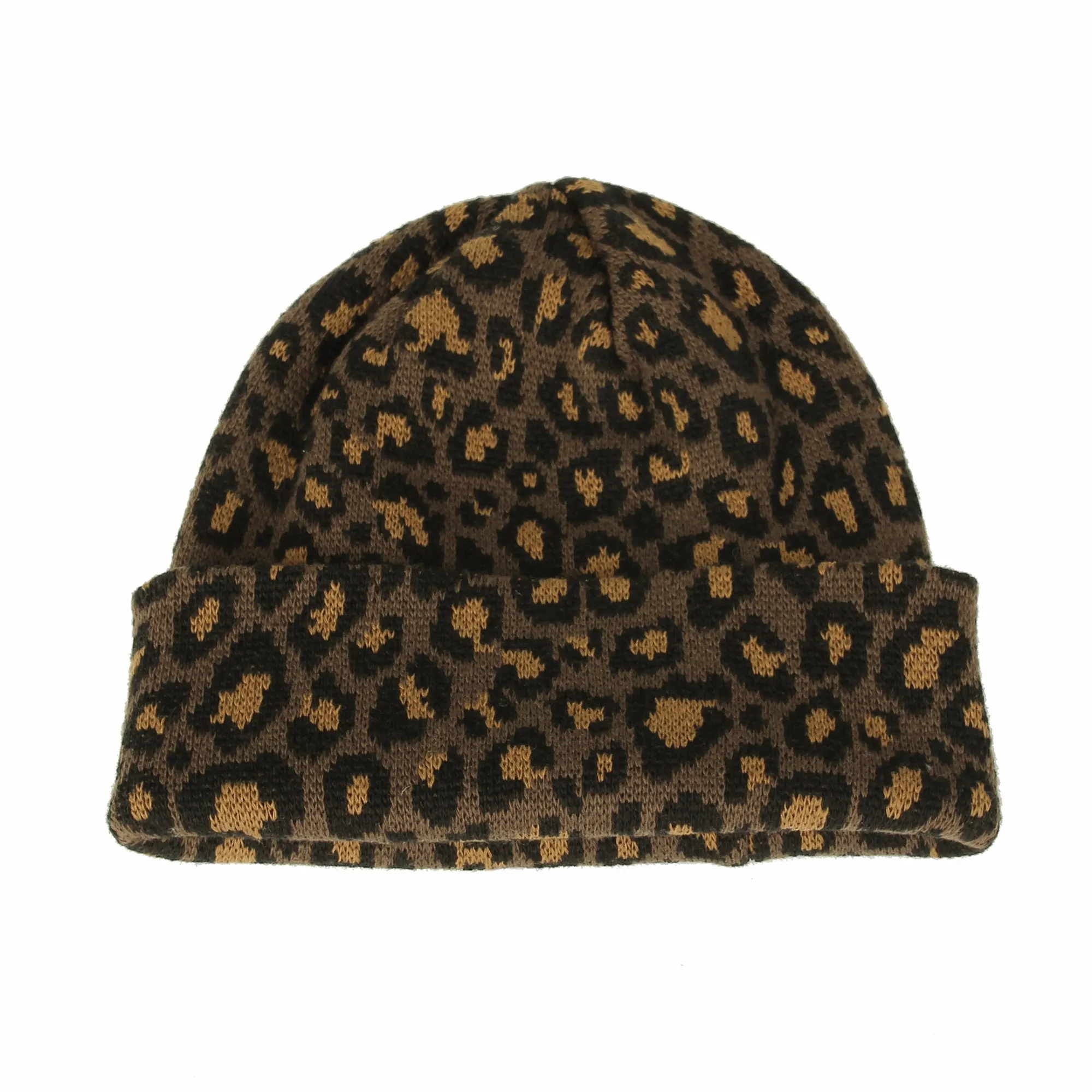 Knitted Beanie Hat Animal Leopard Pattern Watch Cap KR51083