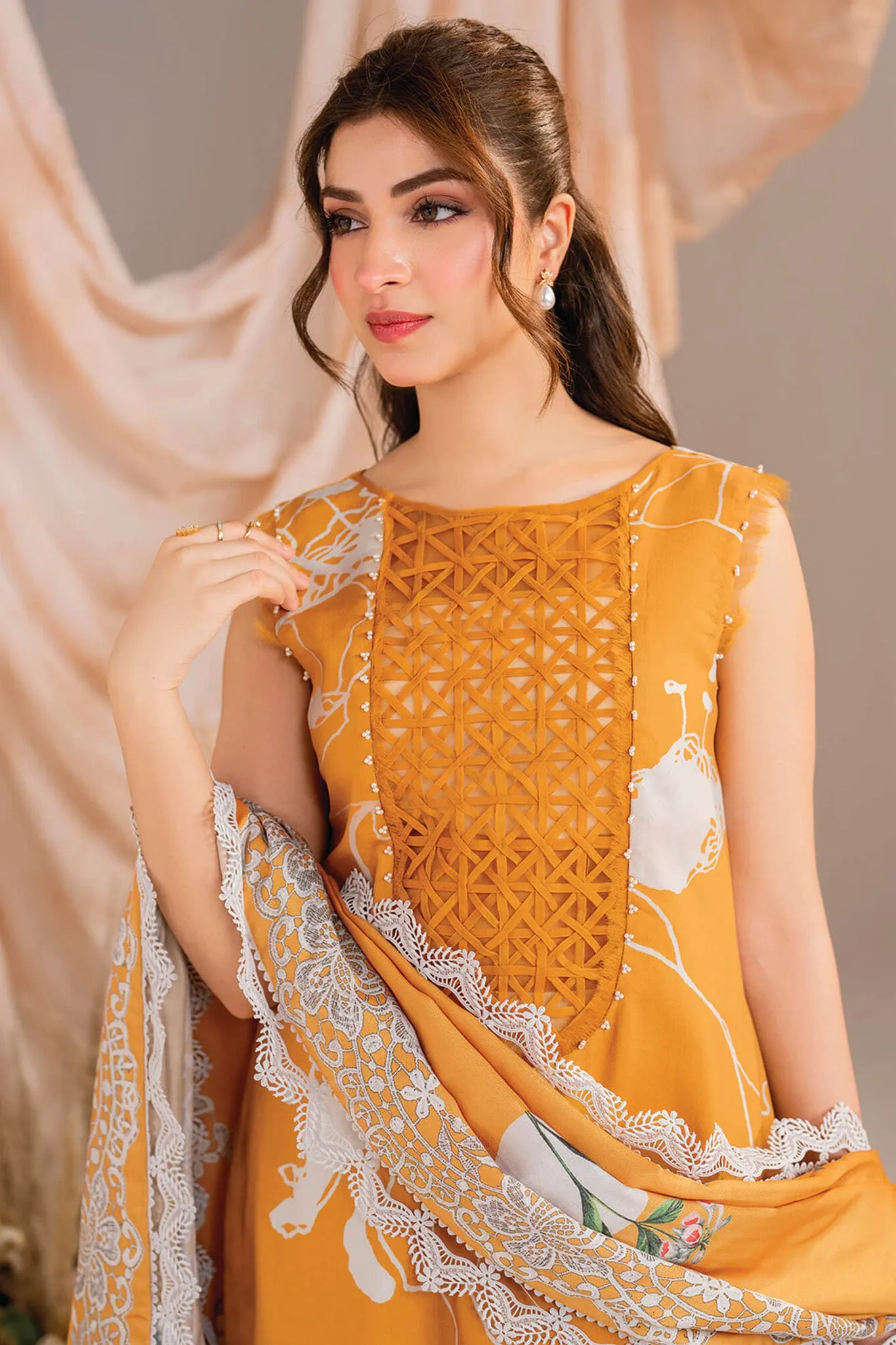 Meraki By Asifa Nabeel Unstitched 3 Piece Winter Vol-01 Collection'2024-MW-08-Solstice