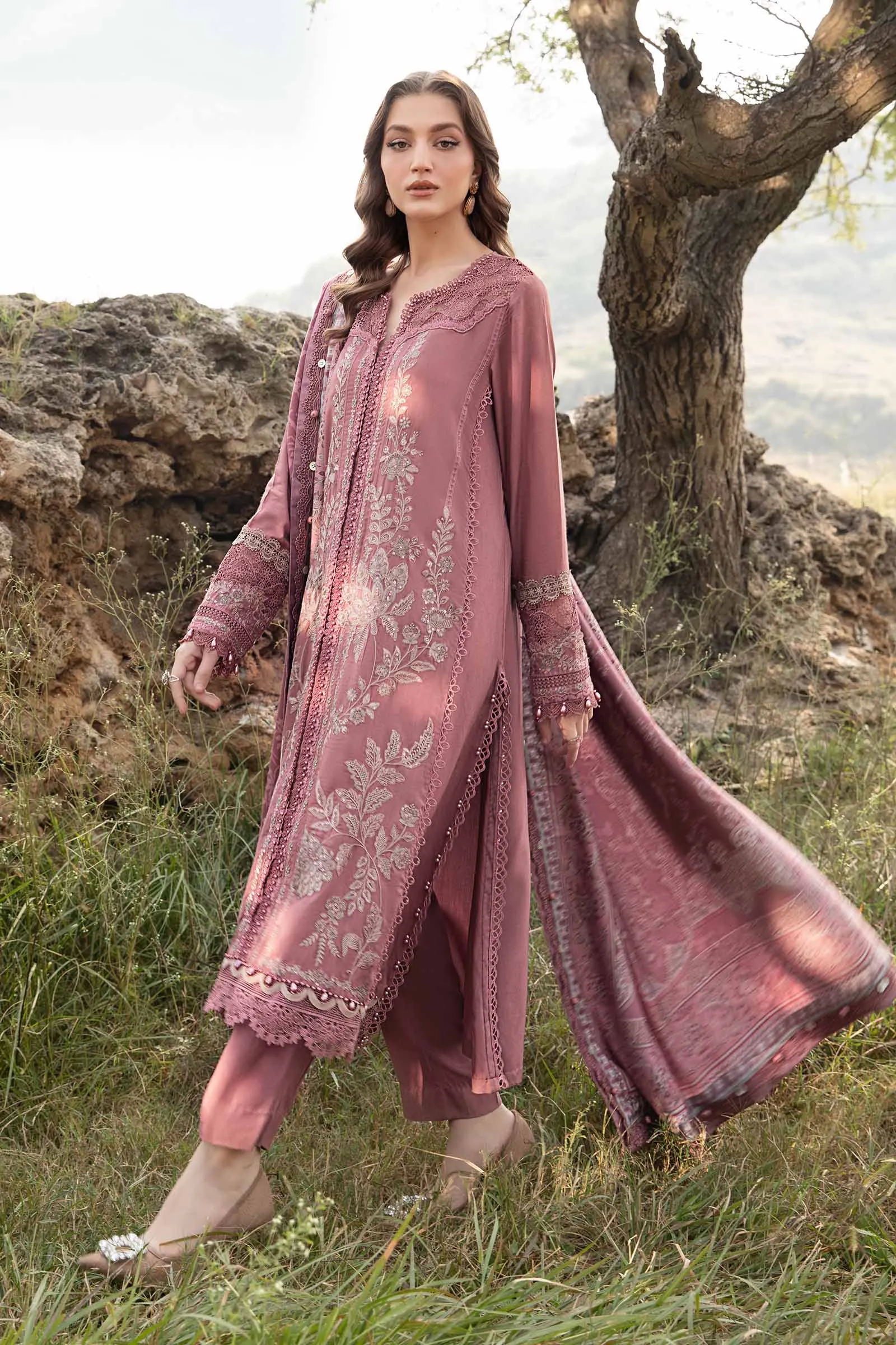 Mprints'24 - 3 Piece Unstitched Printed Linen Suit | MPT-2404-A