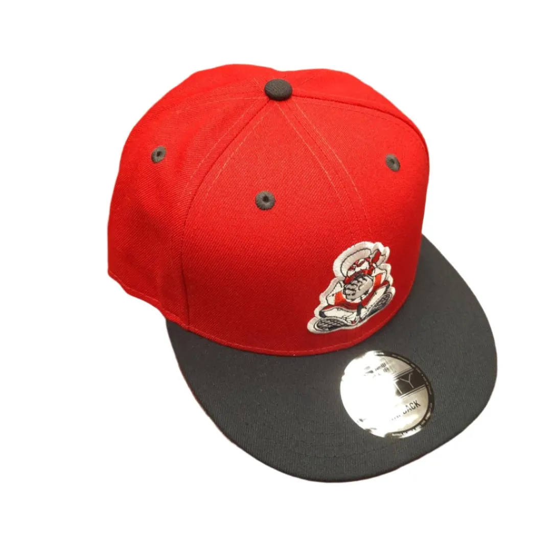 New Era Men's PCL Trappers Custom 950 Snapback Cap Red/Navy