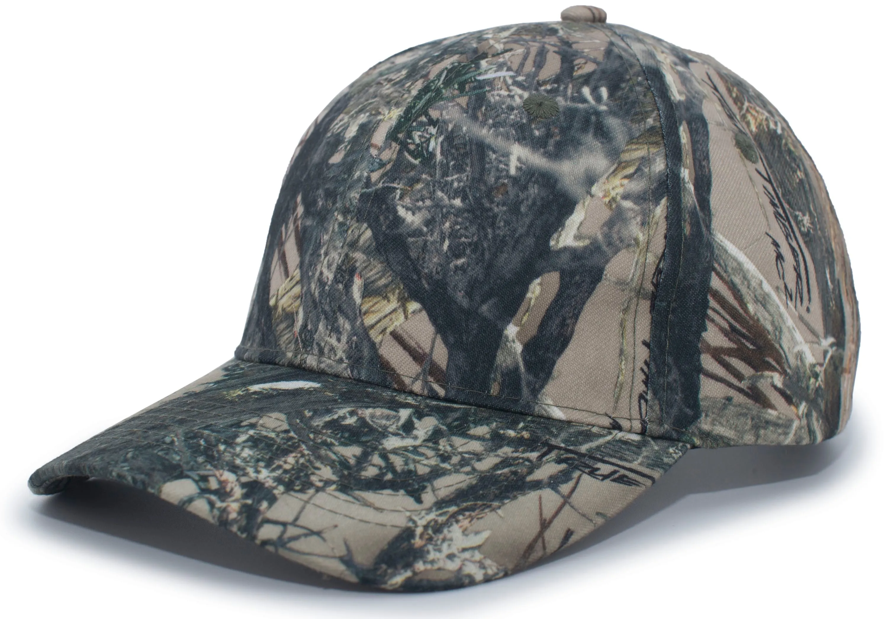 Pacific Headwear Structured Camo Hook-And-Loop Adjustable Cap