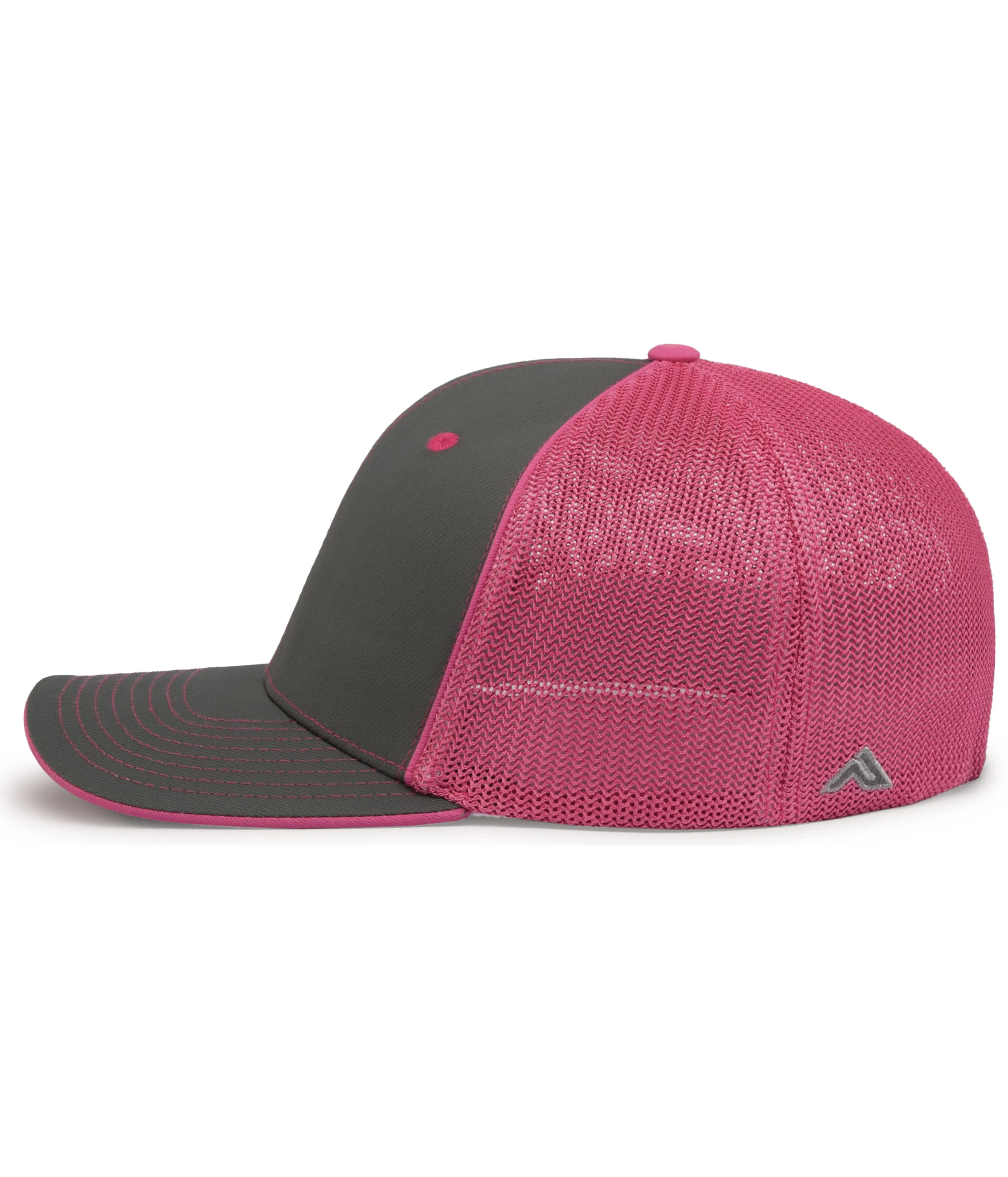 Pacific Headwear Trucker PacFlex Cap - Graphite/Pink/Graphite