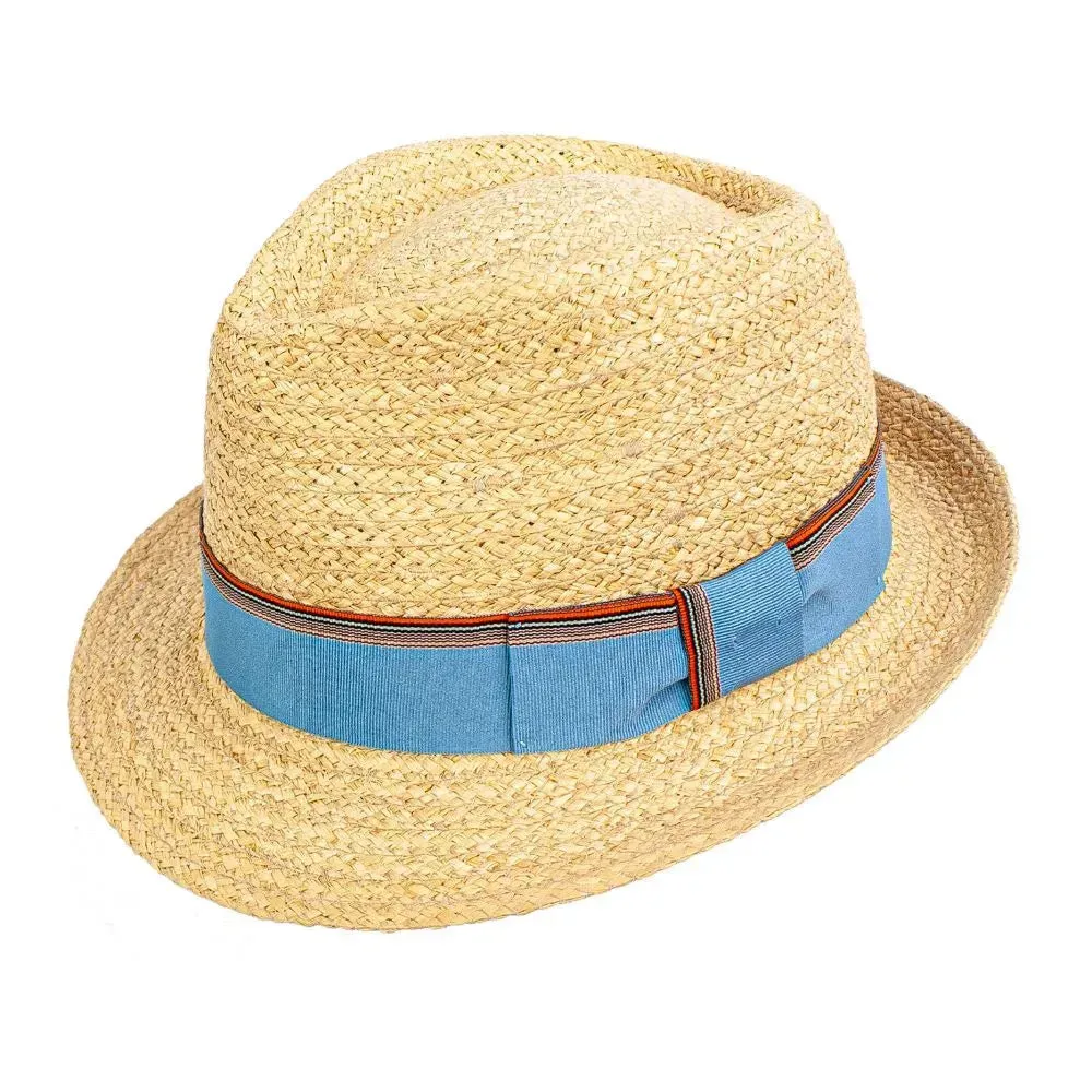 Peter Grimm Grosby - Straw Fedora Hat