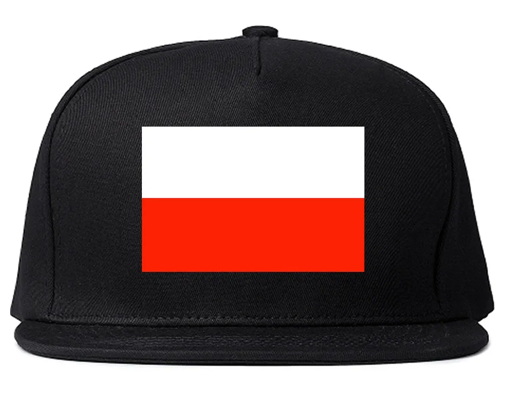 Poland Flag Country Printed Snapback Hat Cap