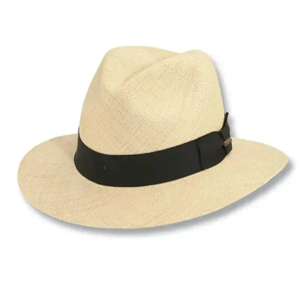 Scala Berkley - Panama Straw Fedora Hat