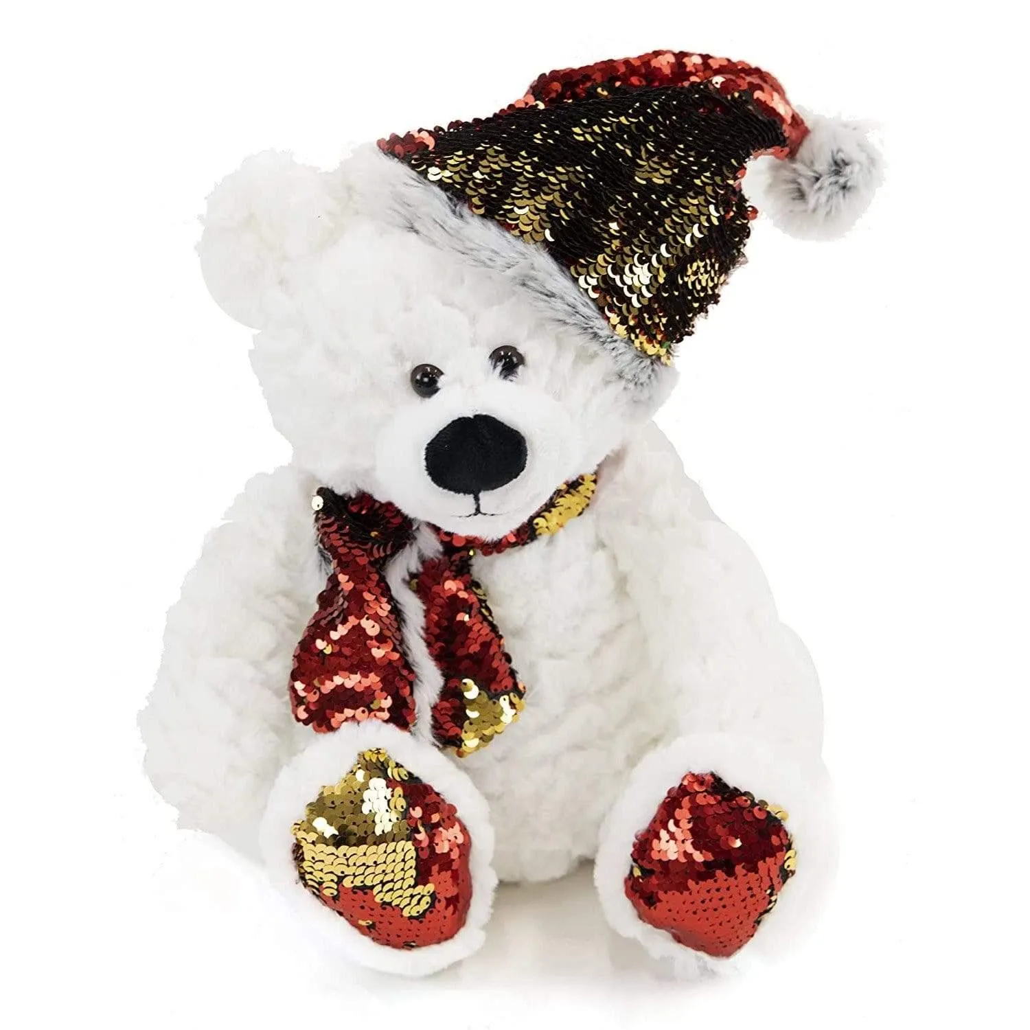 Set of Three Flip Sequins Holiday Bears