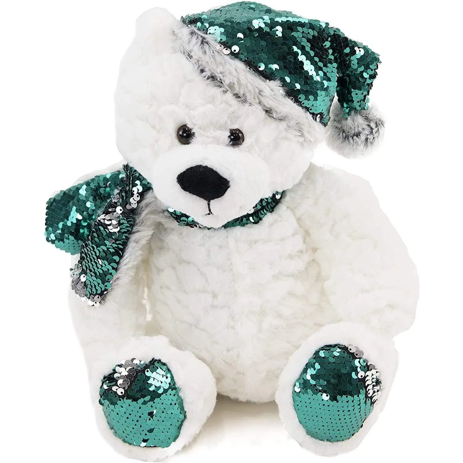 Set of Three Flip Sequins Holiday Bears