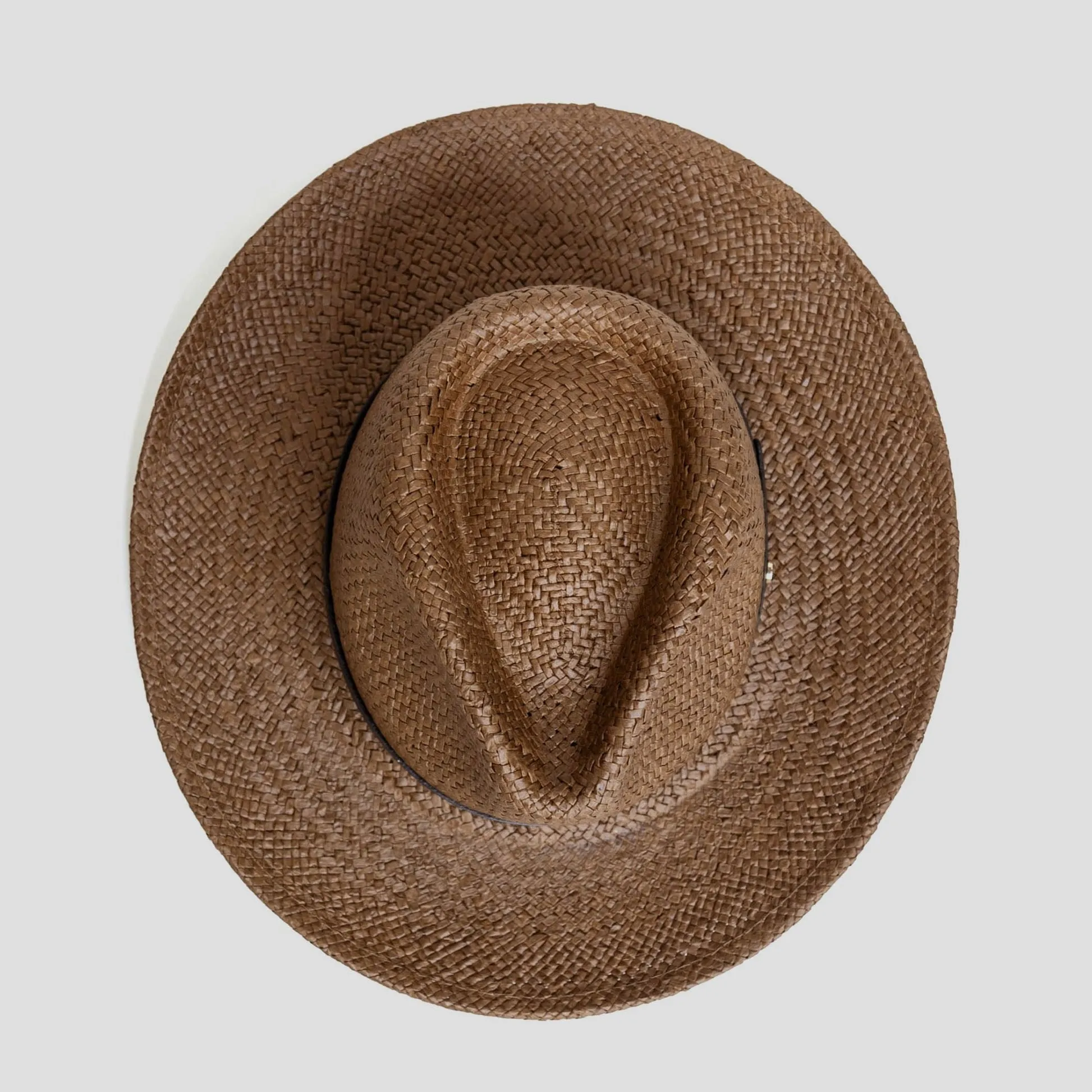 Sharp Straw Fedora Hat – Natural