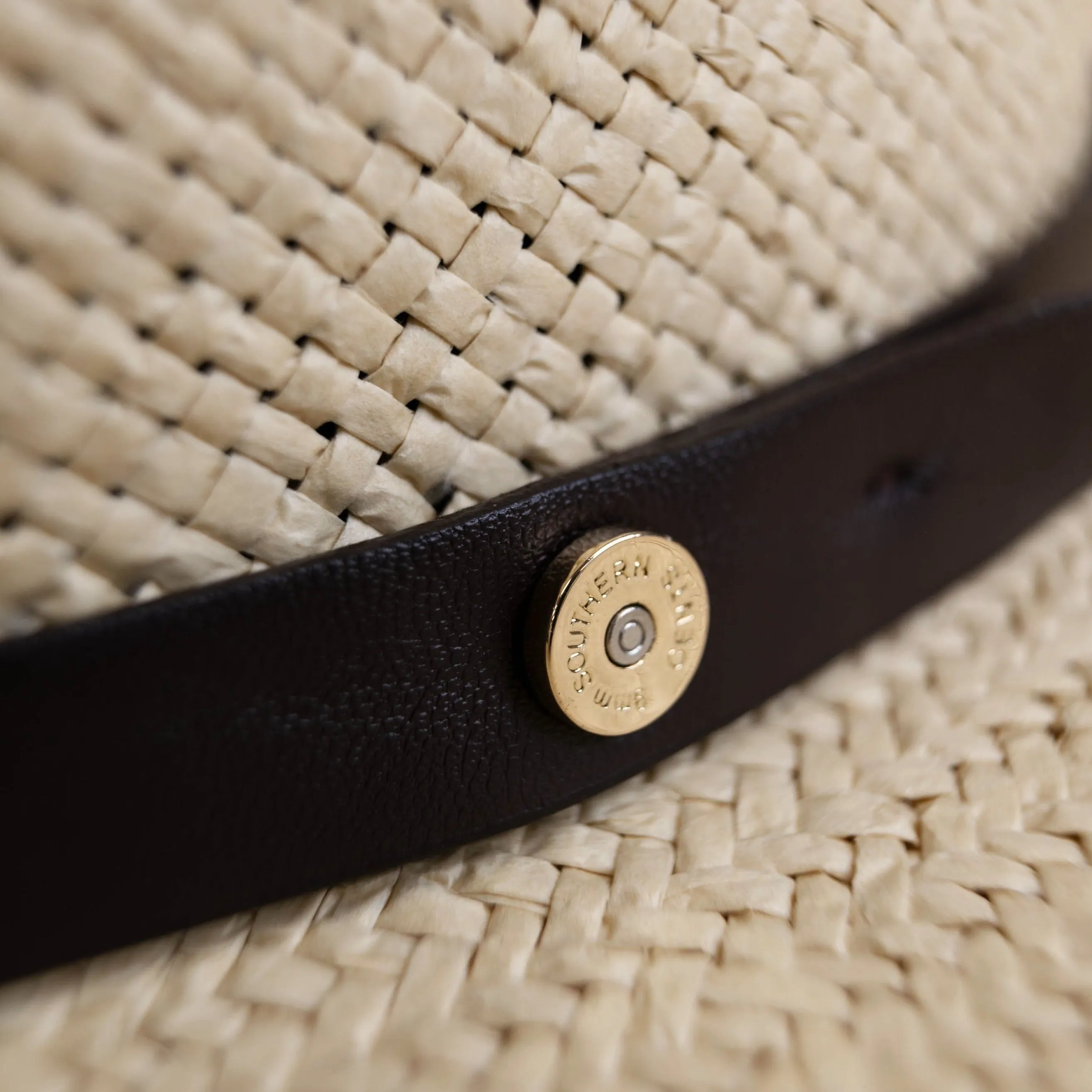 Sharp Straw Fedora Hat – Natural