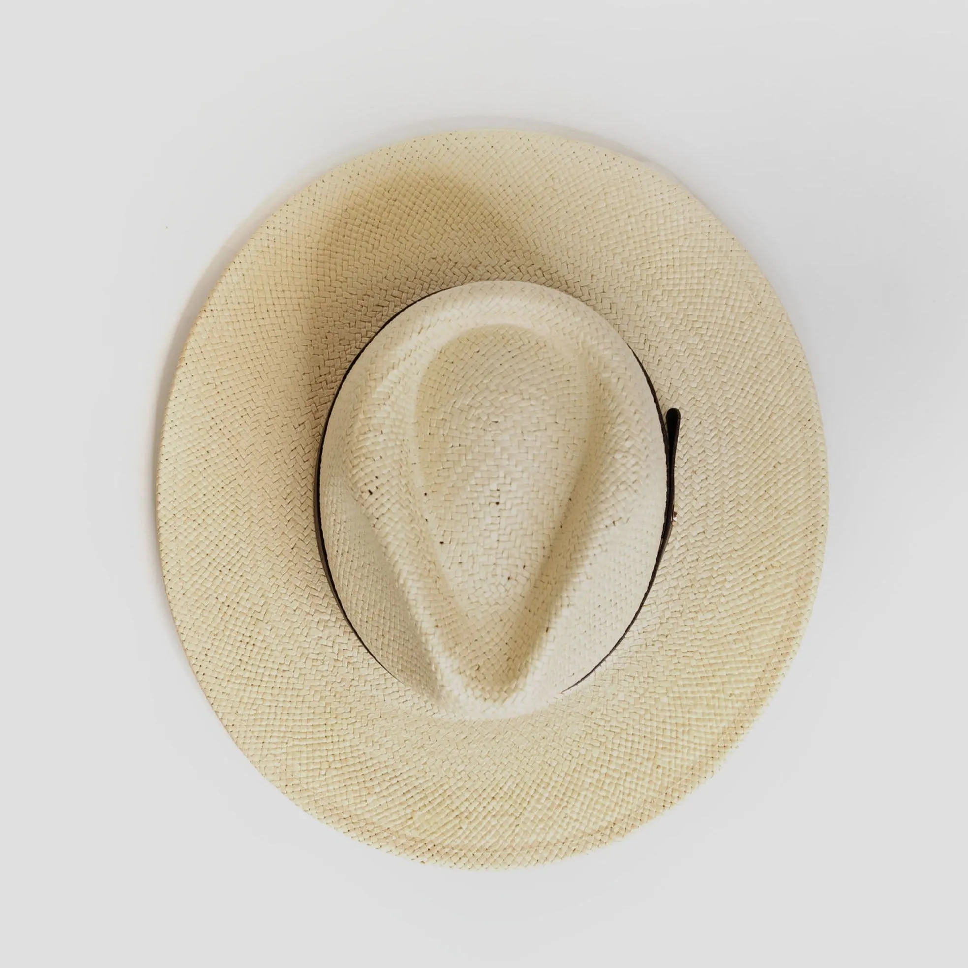 Sharp Straw Fedora Hat – Natural