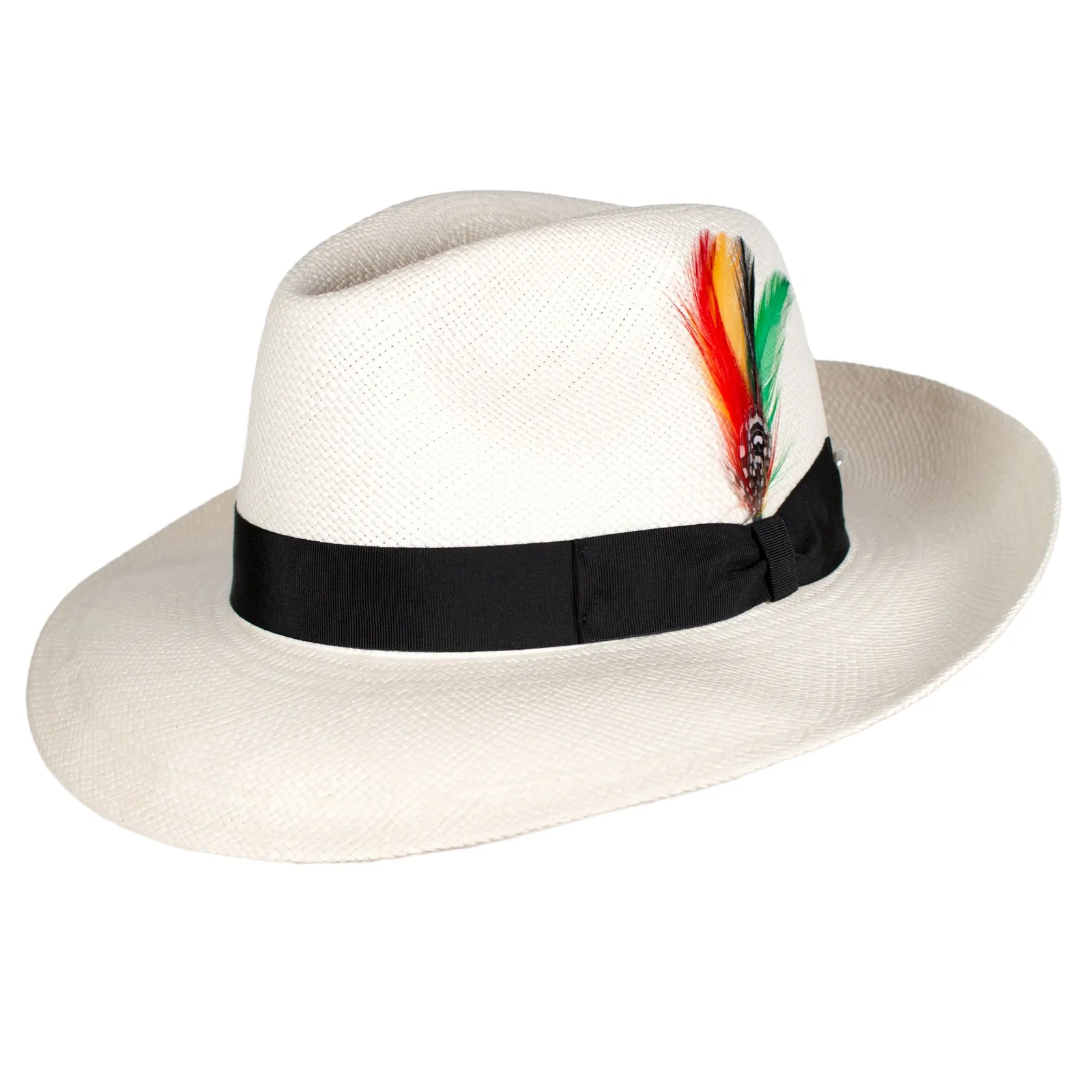 The Sophisticate Panama Straw Hat in Black