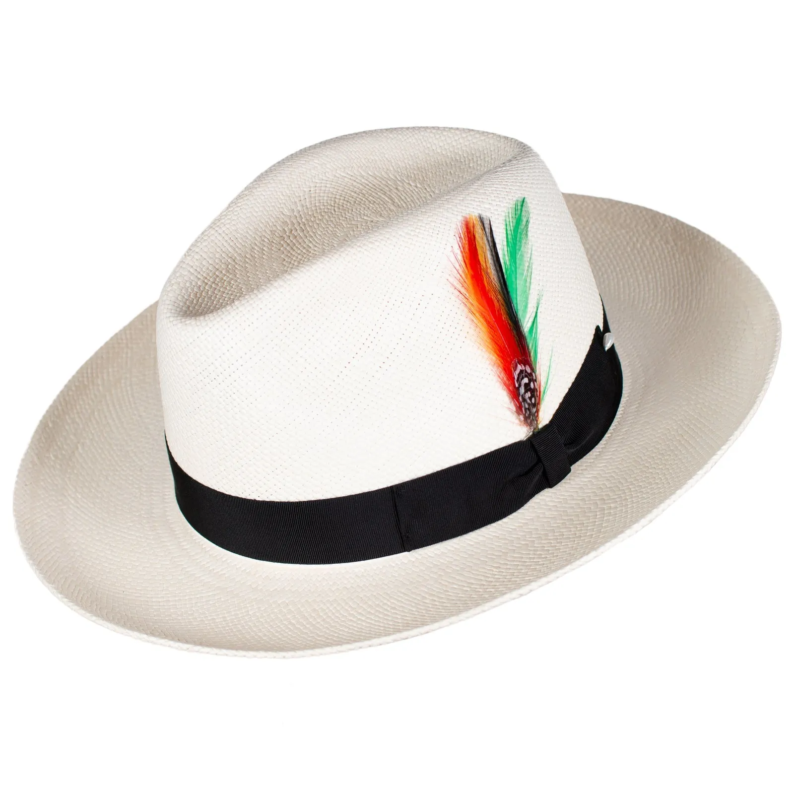 The Sophisticate Panama Straw Hat in Black