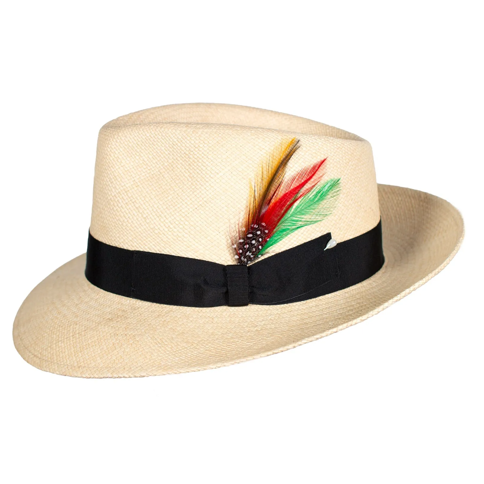 The Sophisticate Panama Straw Hat in Black