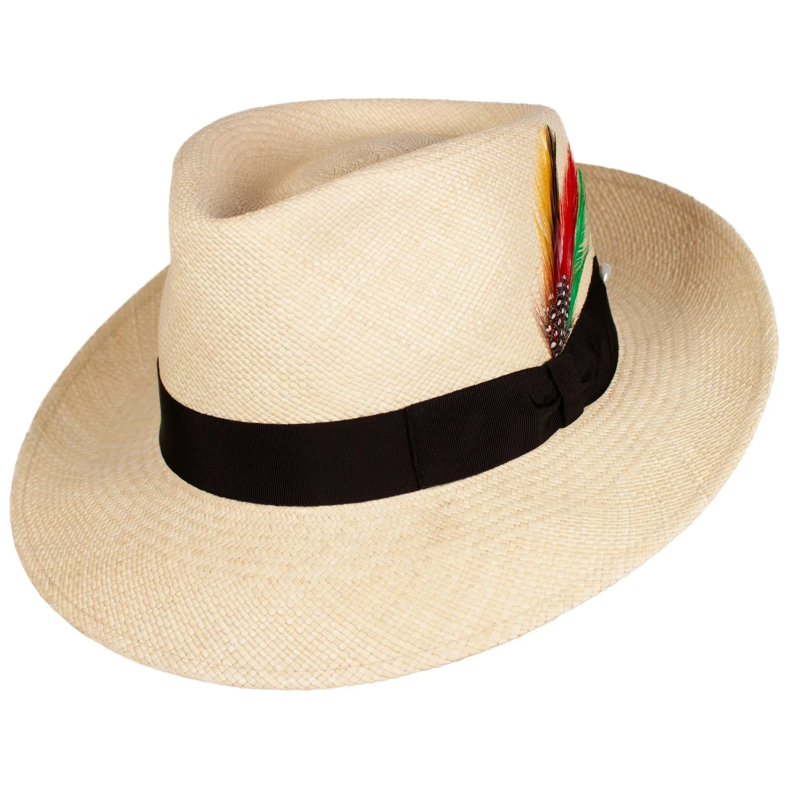 The Sophisticate Panama Straw Hat in Black