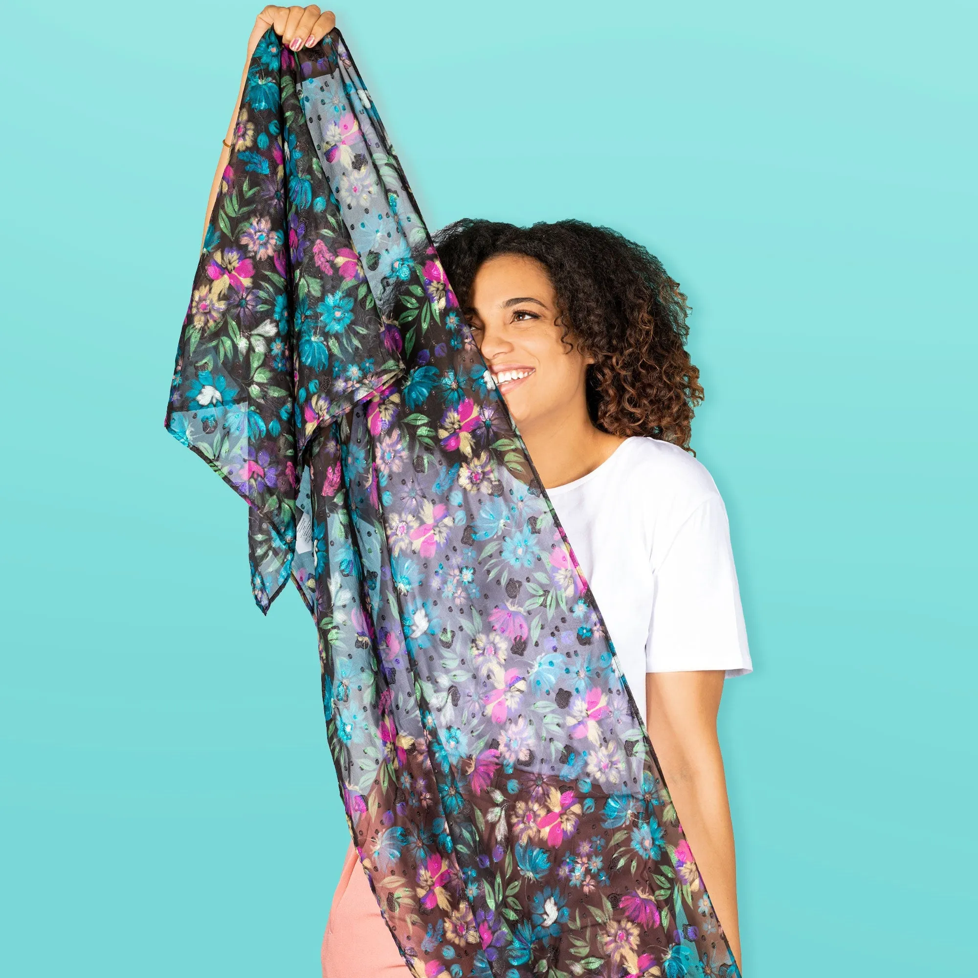 Twist Lightweight Printed Shawl